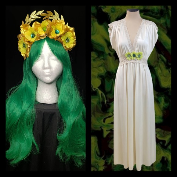 Olga Other - Green Goddess Costume Homemade One Size Fits Most